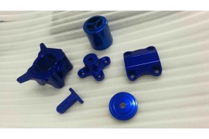 5 Axis CNC milling&blue aluminum parts